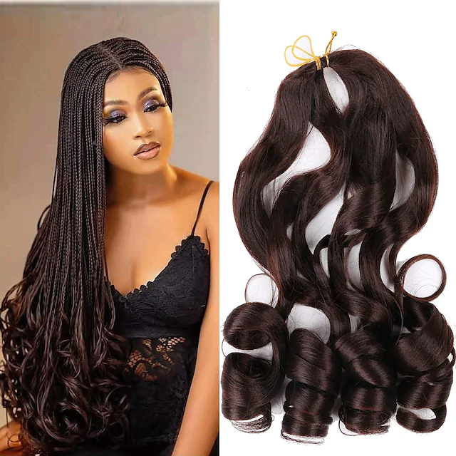 Synthetic Hair Extensions. The fibers are put through various chemical processes to give them a similar look, feel, color, and styling capability as human hair